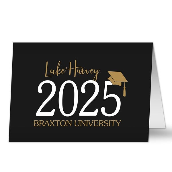 Classic Graduation Personalized Graduation Greeting Card - 34466