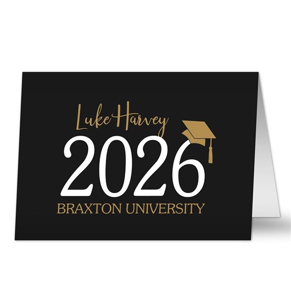 Classic Graduation Personalized Graduation Greeting Card - 34466
