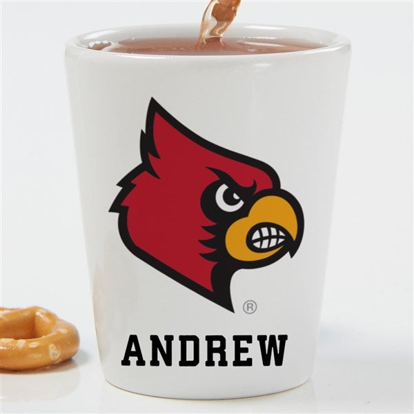 NCAA Louisville Cardinals Personalized Shot Glass