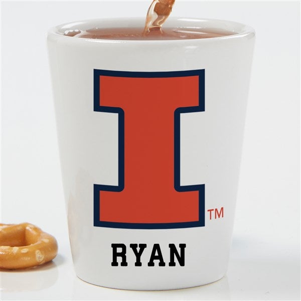 NCAA Illinois Fighting Illini Personalized Shot Glass  - 34511