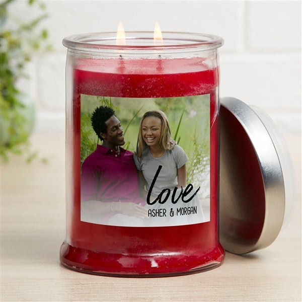 Love Photo Personalized Candle Jars - 34523