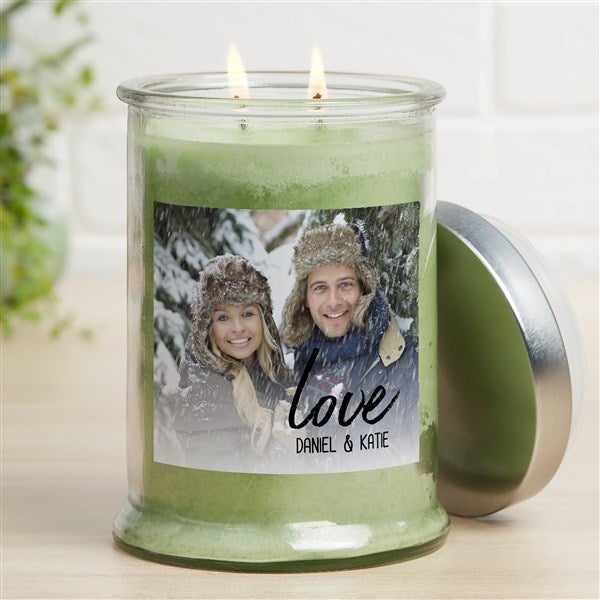 Love Photo Personalized Candle Jars - 34523