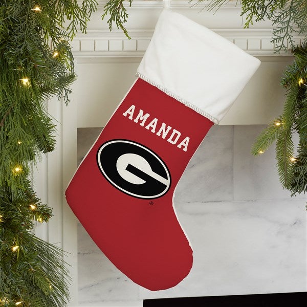 NCAA Georgia Bulldogs Personalized Christmas Stocking  - 34566