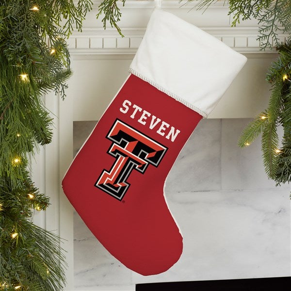 NCAA Texas Tech Red Raiders Personalized Christmas Stocking  - 34572