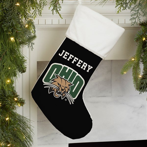 NCAA Ohio Bobcats Personalized Christmas Stocking - 34579