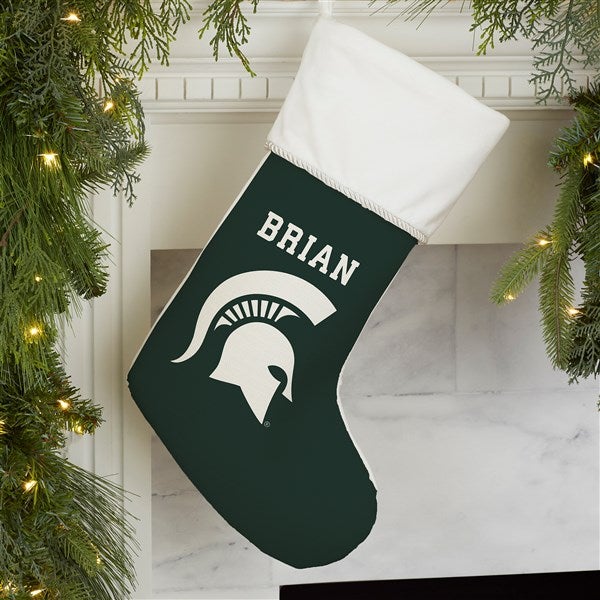 NCAA Michigan State Spartans Personalized Christmas Stocking  - 34583