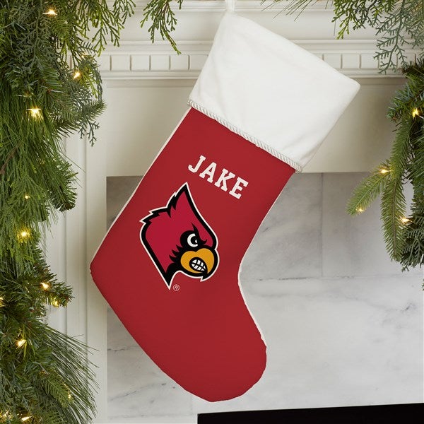 NCAA Louisville Cardinals Personalized Christmas Stocking  - 34592
