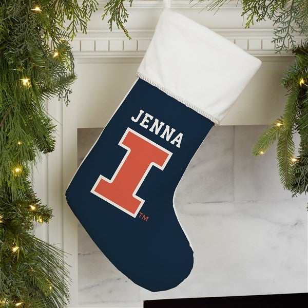 NCAA Illinois Fighting Illini Personalized Christmas Stocking  - 34593