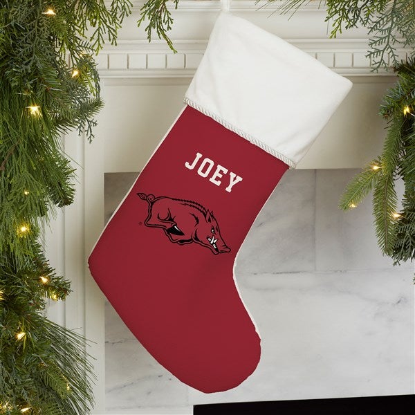 NCAA Arkansas Razorbacks Personalized Christmas Stocking  - 34601