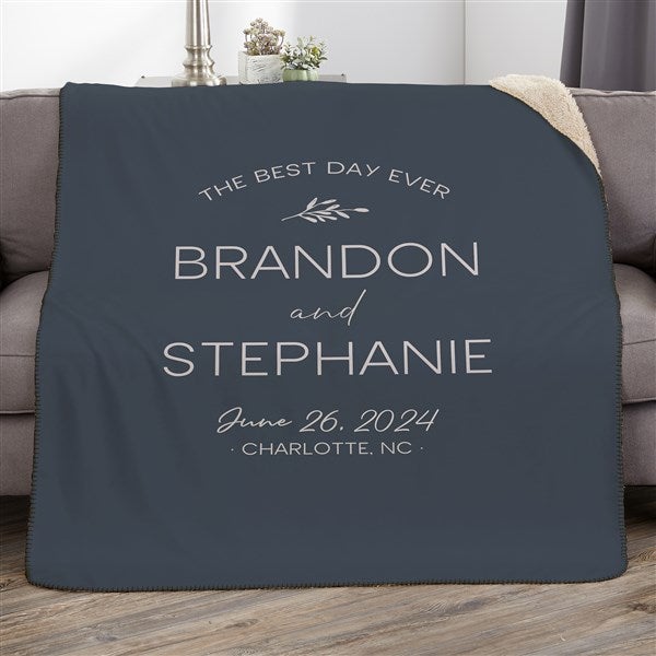 Natural Love Personalized Wedding Blankets - 34645