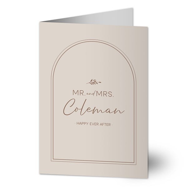 Natural Love Personalized Wedding Greeting Card  - 34647