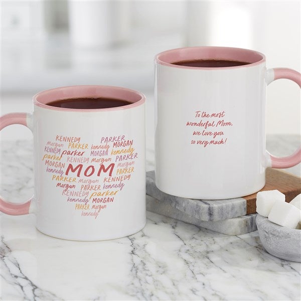 Grateful Heart Personalized Ceramic Coffee Mugs - 34657