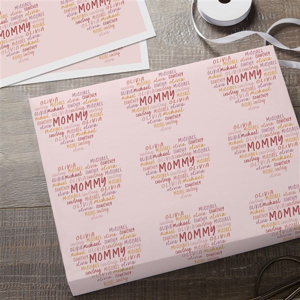 Grateful Heart Personalized Wrapping Paper  - 34678