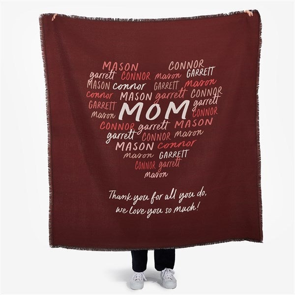 Grateful Heart Personalized Blankets - 34679