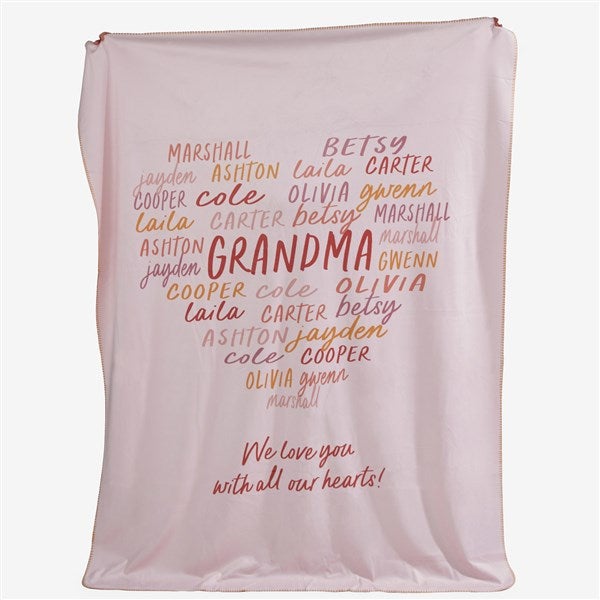Grateful Heart Personalized Blankets - 34679