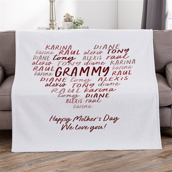 Grateful Heart Personalized Blankets - 34679