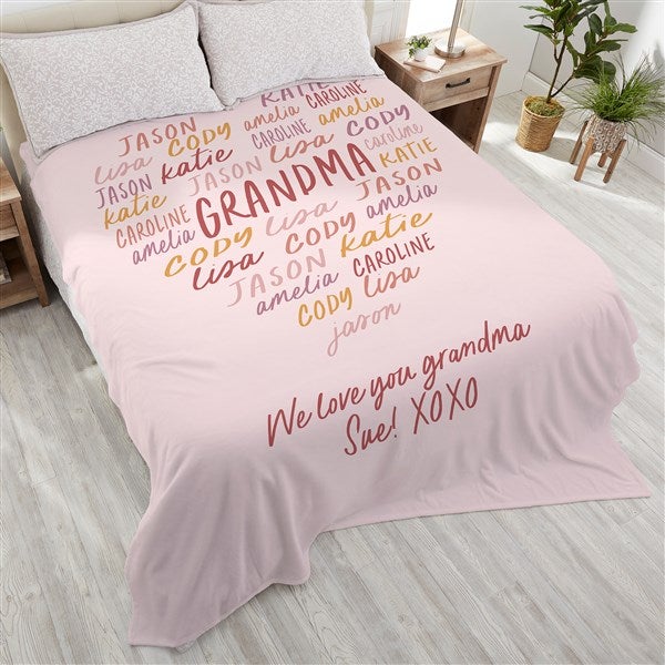 Grateful Heart Personalized Blankets - 34679