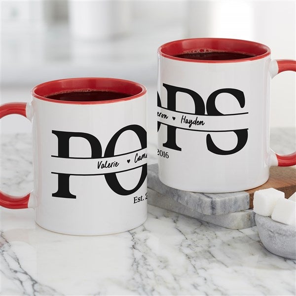 Dad & Kids' Names Personalized Coffee Mugs - 34733