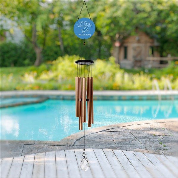 NFL Detroit Lions Personalized Wind Chimes