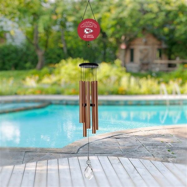 NFL Kansas City Chiefs Personalized Wind Chimes