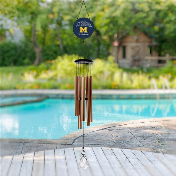 NCAA Michigan Wolverines Personalized Wind Chimes
