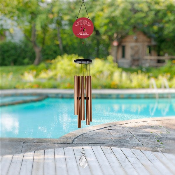 NCAA Louisville Cardinals Personalized Wind Chimes