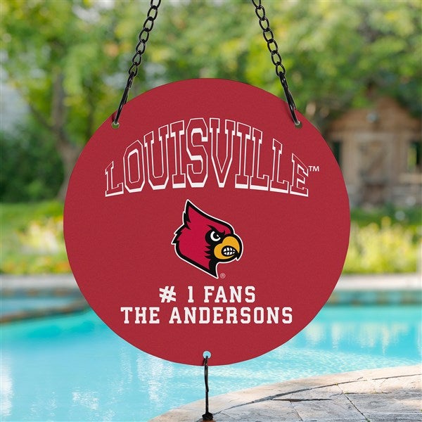 NCAA Louisville Cardinals Personalized Wind Chimes