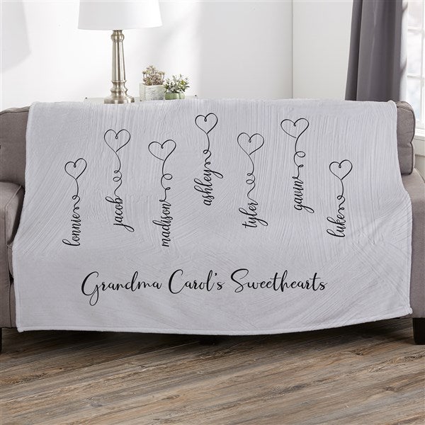 Connected By Love Personalized Blankets - 34849