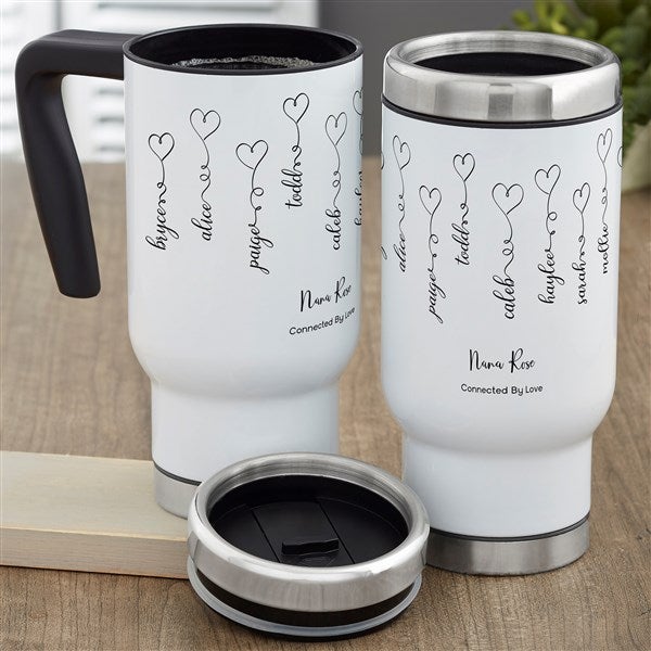 Personalised Travel Mug Metal Coffee Cup Engraved Coffee Cup