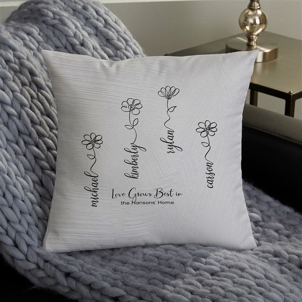 Garden Of Love Personalized Throw Pillows - 34865