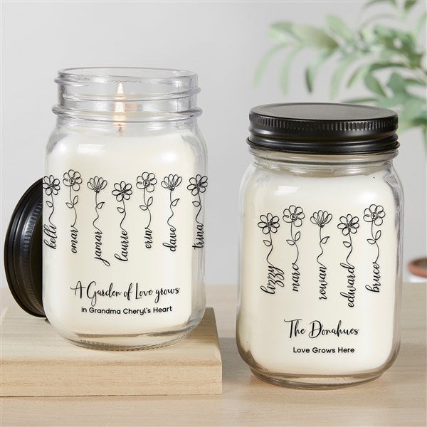 Garden Of Love Personalized Candle Jars - 34869
