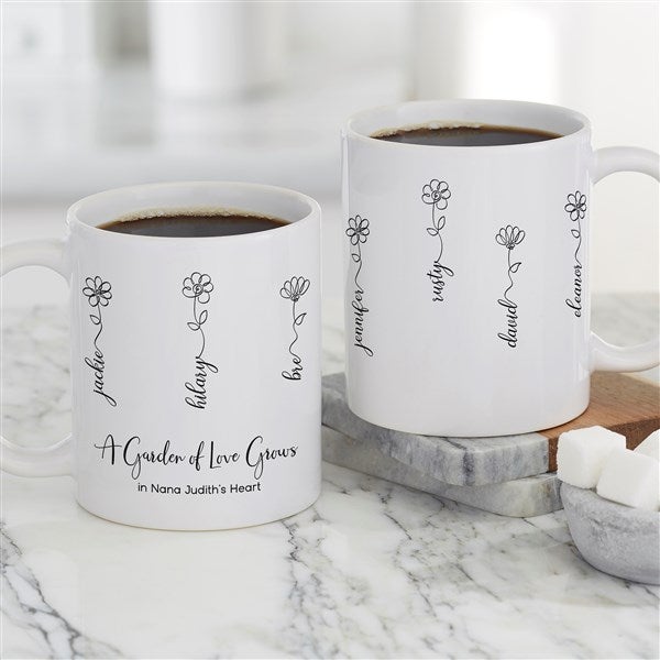 Garden Of Love Personalized Coffee Mugs - 34870