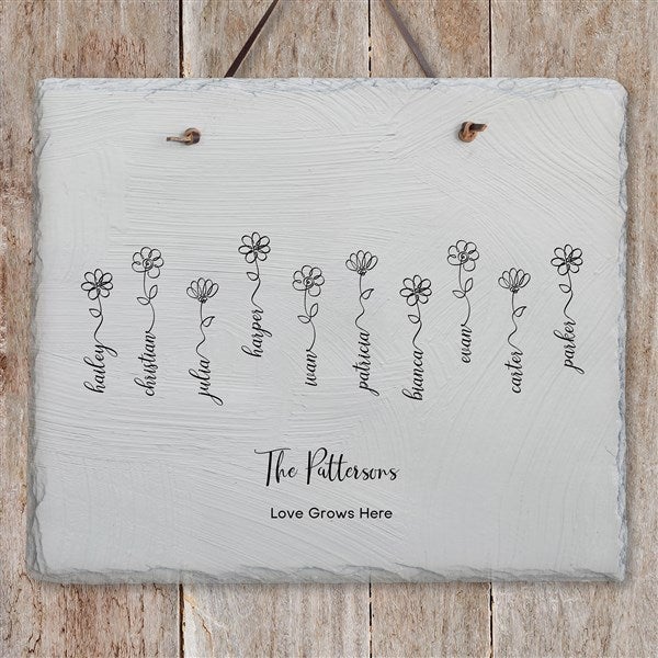 Garden Of Love Personalized Slate Plaque  - 34879
