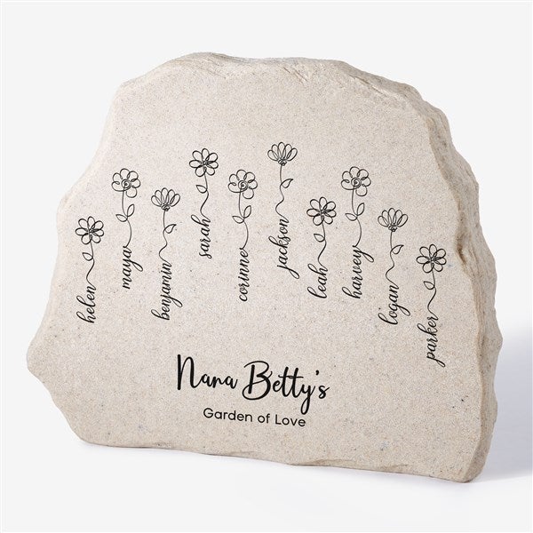 Garden Of Love Personalized Standing Garden Stone  - 34882