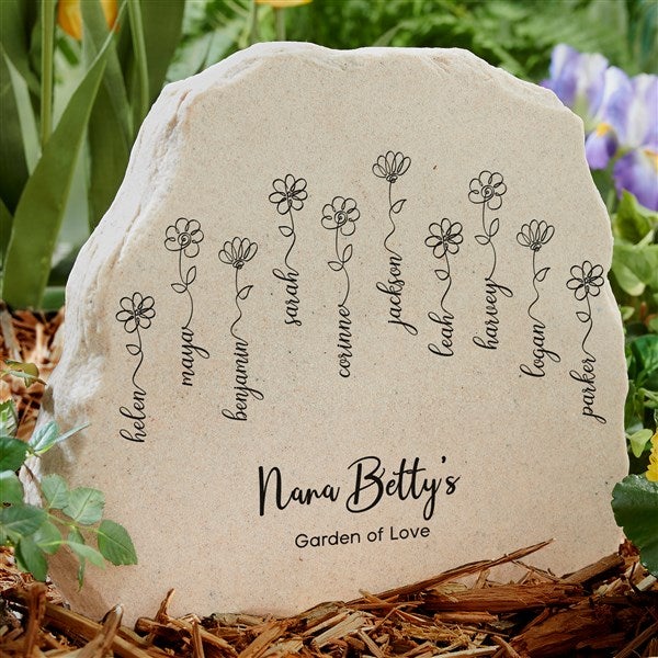 Garden Of Love Personalized Standing Garden Stone  - 34882