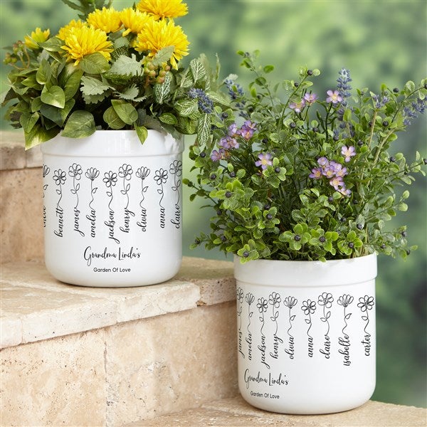 Garden Of Love Personalized Outdoor Flower Pot - 34884
