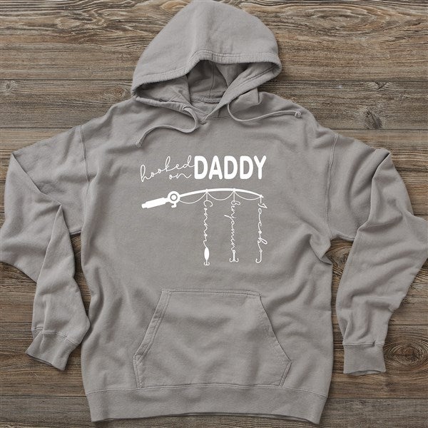 Hooked On Dad Personalized Adult Sweatshirts - 34925