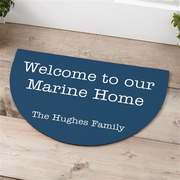 Military Expressions Personalized Half Round Doormat