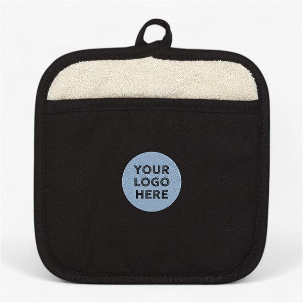 Personalized Logo Pot Mitt- Black  - 34967