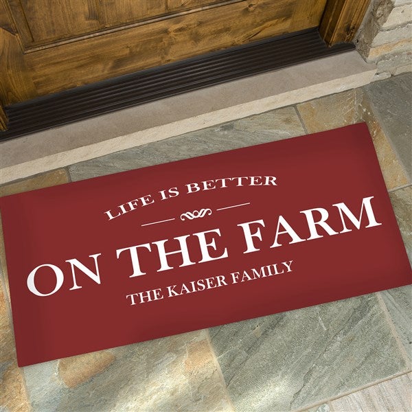 Family Market Personalized Farmhouse Doormats  - 34979
