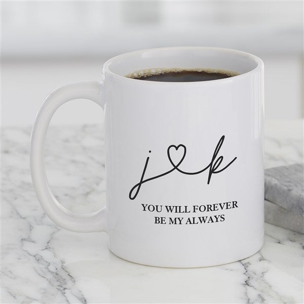 Clear Glass Coffee Mugs - Personalized - Forever Wedding Favors