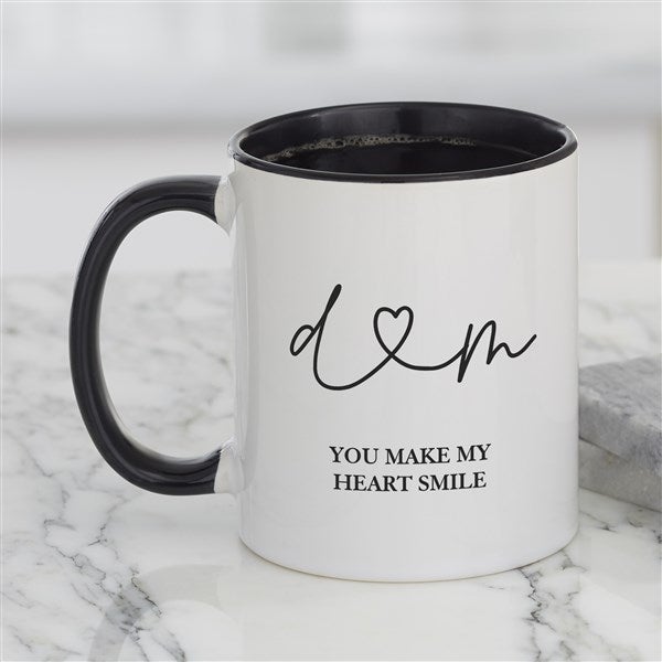 Drawn Together By Love Personalized Coffee Mugs - 34993