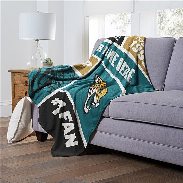 Jacksonville Jaguars NFL Personalized Fleece Blanket