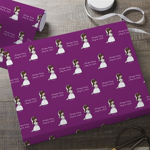 Communion Girl philoSophie's Personalized Wrapping Paper  - 35061