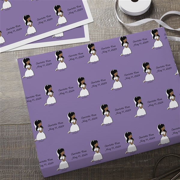 Communion Girl philoSophie's Personalized Wrapping Paper  - 35061