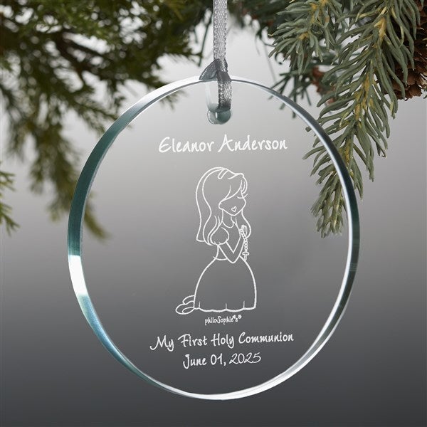 Communion Girl philoSophie's Personalized Glass Ornaments - 35068