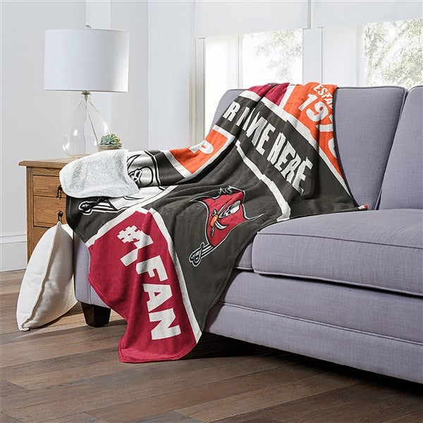Tampa Bay Buccaneers NFL Personalized Sherpa Blanket