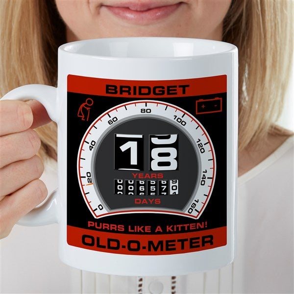 Birthday Odometer Personalized 30oz Oversized Coffee Mugs - 35146