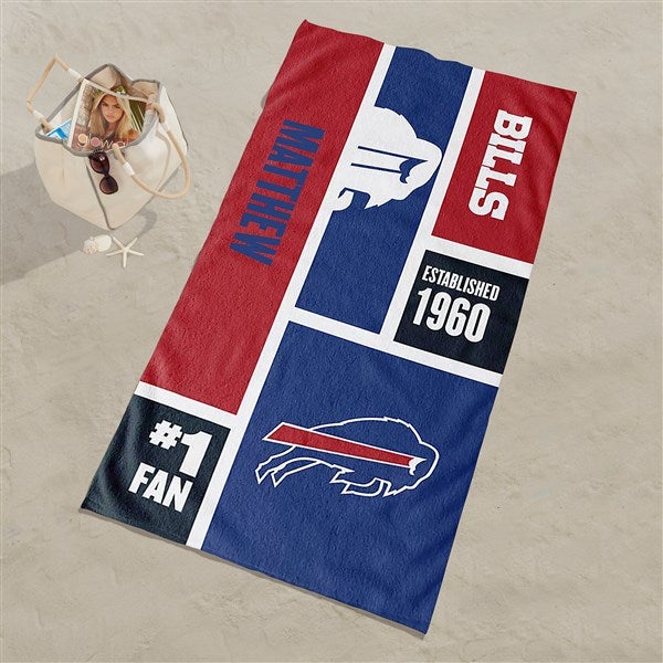 Buffalo Bills NFL Personalized Beach Towel  - 35195D