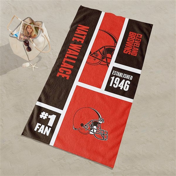 Cleveland Browns NFL Personalized Beach Towel  - 35197D